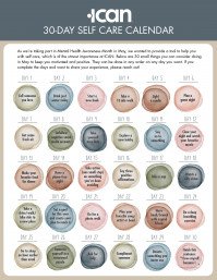 30 Day Self Care Calendar